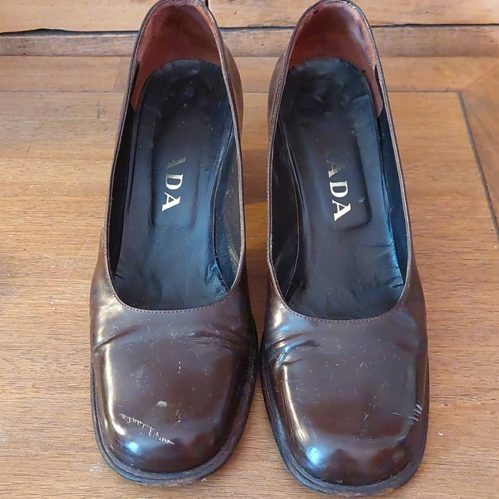 Vintage Prada Pumps Chocolate Size 7